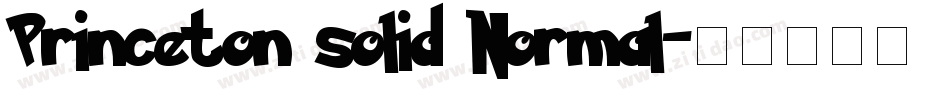 Princeton solid Normal字体转换